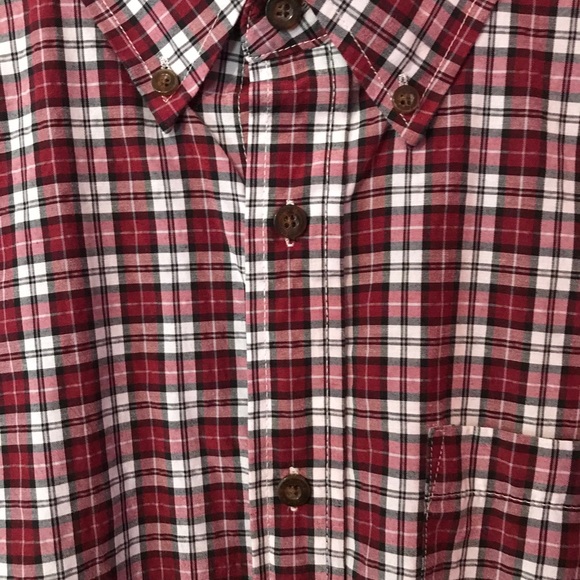 Nob Hill Red & Black Plaid Button Down Shirt Sz L - Picture 3 of 12